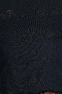 Oh Polly Women'S Clothing Sale - $65 And Under | Women'S Clothing Sale - $40 And Under^Mid Rise Pointelle Mini Shorts in Black
