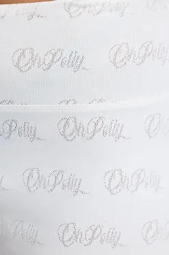 Oh Polly Women'S Clothing Sale - $65 And Under | Women'S Clothing Sale - $40 And Under^Mid Rise Pointelle Mini Shorts in White