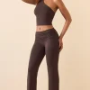 Oh Polly Bottoms | Co-Ords^Mid Rise Straight Leg Trousers in Chocolate Brown