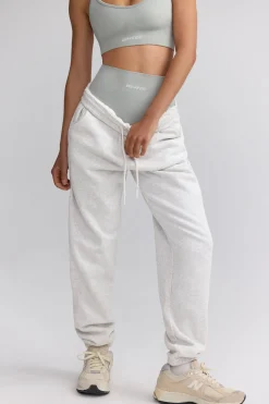 Oh Polly Tracksuits^Mid-Rise Joggers in Heather Grey HeatherGrey