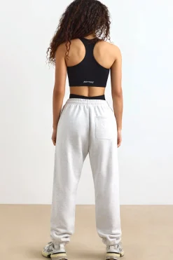 Oh Polly Tracksuits^Mid-Rise Joggers in Heather Grey HeatherGrey