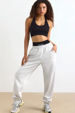 Oh Polly Tracksuits^Mid-Rise Joggers in Heather Grey HeatherGrey