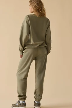 Oh Polly Tracksuits^Mid-Rise Joggers in Soft Olive SoftOlive