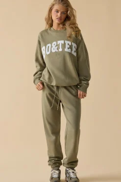 Oh Polly Tracksuits^Mid-Rise Joggers in Soft Olive SoftOlive