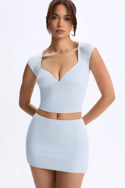 Oh Polly Women'S Clothing Sale - $65 And Under | Women'S Clothing Sale - $40 And Under^Mid-Rise Micro Mini Skirt in Dusty Blue DustyBlue