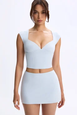 Oh Polly Women'S Clothing Sale - $65 And Under | Women'S Clothing Sale - $40 And Under^Mid-Rise Micro Mini Skirt in Dusty Blue DustyBlue