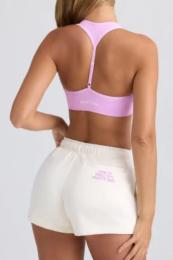 Oh Polly Matching Sets | Shorts^Mid-Rise Sweat Shorts in Eggshell