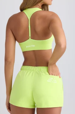 Oh Polly Matching Sets | Shorts^Mid-Rise Sweat Shorts in Key Lime KeyLime