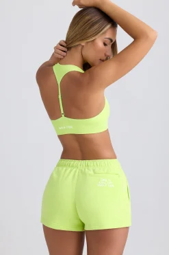 Oh Polly Matching Sets | Shorts^Mid-Rise Sweat Shorts in Key Lime KeyLime