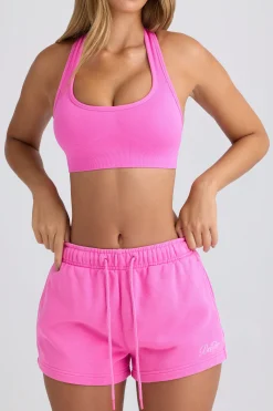 Oh Polly Matching Sets | Shorts^Mid-Rise Sweat Shorts in Sugar Pink SugarPink
