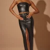 Oh Polly Women'S Clothing Sale - $65 And Under | Women'S Clothing Sale - $40 And Under^Mid-Rise Vegan Leather Maxi Skirt in Black