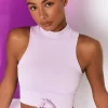 Oh Polly Women'S Clothing Sale - $65 And Under | Women'S Clothing Sale - $40 And Under^Miles Ahead Ribbed High Neck Crop Top in Lilac