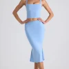 Oh Polly Skirts & Skorts | Co-Ords^Modal Bow-Detail Mid-Rise Midi Skirt in Sky Blue SkyBlue