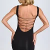 Oh Polly Night Out | Tencel™ Modal Dresses^Modal Lace-Trim Bodycon Mini Dress in Black