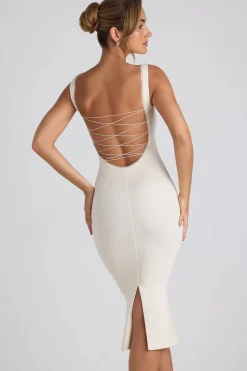 Oh Polly Bride To Be | Graduation Dresses^Modal Lace-Trim Midaxi Dress in Ivory