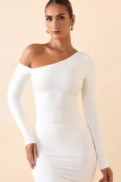 Oh Polly Tops | Fall Outfits^Modal Off-Shoulder Bodysuit in White