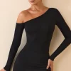 Oh Polly Tops | Fall Outfits^Modal Off-Shoulder Bodysuit in Black
