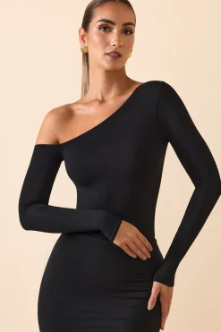 Oh Polly Tops | Fall Outfits^Modal Off-Shoulder Bodysuit in Black
