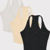 Oh Polly Women'S Clothing Sale - $65 And Under^Modal Rib V Neck Tank Top Bundle Multi
