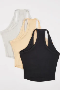Oh Polly Women'S Clothing Sale - $65 And Under^Modal Rib V Neck Tank Top Bundle Multi