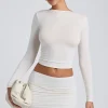 Oh Polly Co-Ords | Tops^Modal Ruched Long-Sleeve Top in White