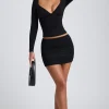 Oh Polly Skirts & Skorts | Co-Ords^Modal Ruched Mid-Rise Mini Skirt in Black