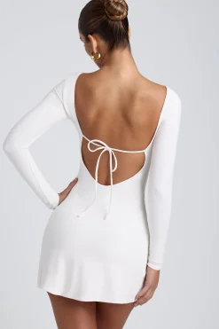 Oh Polly Women'S Clothing Sale - $65 And Under^Modal Square Neck Long Sleeve Mini Dress in White