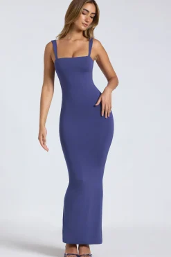 Oh Polly Fall Outfits^Modal Square Neck Low Back Maxi Dress in Navy