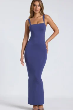 Oh Polly Fall Outfits^Modal Square Neck Low Back Maxi Dress in Navy