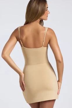 Oh Polly Women'S Clothing Sale - $65 And Under | Women'S Clothing Sale - $40 And Under^Modal Sweetheart Neckline A-Line Mini Dress in Sand