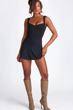 Oh Polly Co-Ords | Tops^Modal Sweetheart-Neck Top in Black