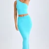 Oh Polly Skirts & Skorts | Co-Ords^Modal Twist-Front Maxi Skirt in Aqua Blue