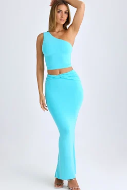 Oh Polly Skirts & Skorts | Co-Ords^Modal Twist-Front Maxi Skirt in Aqua Blue