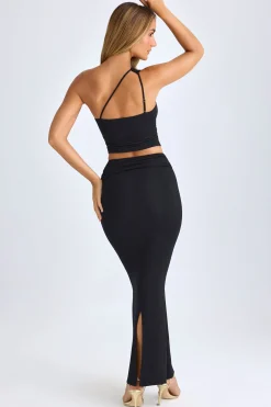Oh Polly Skirts & Skorts | Co-Ords^Modal Twist-Front Maxi Skirt in Black