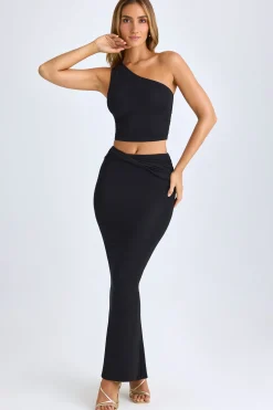 Oh Polly Skirts & Skorts | Co-Ords^Modal Twist-Front Maxi Skirt in Black