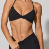 Oh Polly Matching Sets | Sports Bras^Multiway Twist Front Sports Bra in Black