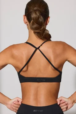 Oh Polly Matching Sets | Sports Bras^Multiway Twist Front Sports Bra in Black