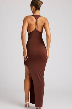 Oh Polly Women'S Clothing Sale - $65 And Under^Multiwear Cowl Neck Wrap Over Evening Gown in Chocolate Brown ChocolateBrown