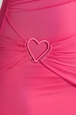 Oh Polly Women'S Clothing Sale - $65 And Under^Multiwear Cowl Neck Wrap Over Evening Gown in Magenta