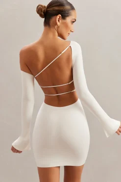 Oh Polly Bride To Be^Off The Shoulder Mini Dress in Ivory