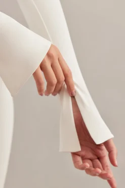 Oh Polly Bride To Be^Off The Shoulder Mini Dress in Ivory