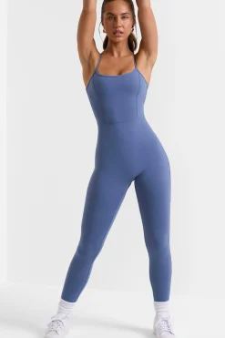 Oh Polly Women'S Clothing Sale - $65 And Under | Women'S Clothing Sale - $40 And Under^Open Back Full Length Unitard in Slate Blue SlateBlue