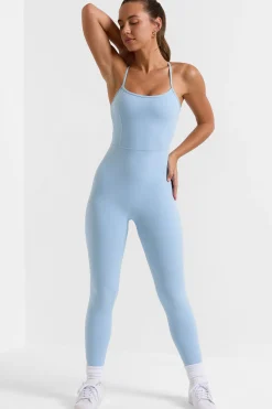 Oh Polly Women'S Clothing Sale - $65 And Under | Women'S Clothing Sale - $40 And Under^Open Back Full Length Unitard in Ice Blue IceBlue