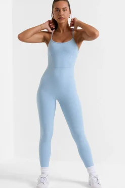 Oh Polly Women'S Clothing Sale - $65 And Under | Women'S Clothing Sale - $40 And Under^Open Back Full Length Unitard in Ice Blue IceBlue