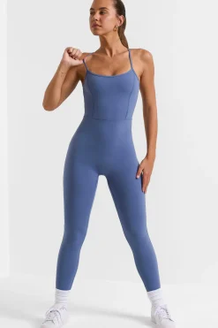 Oh Polly Women'S Clothing Sale - $65 And Under | Women'S Clothing Sale - $40 And Under^Open Back Full Length Unitard in Slate Blue SlateBlue