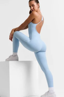 Oh Polly Women'S Clothing Sale - $65 And Under | Women'S Clothing Sale - $40 And Under^Open Back Full Length Unitard in Ice Blue IceBlue