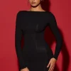Oh Polly Elevated Essentials | Fall Outfits^Open-Back Bodycon Mini Dress in Black
