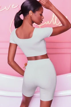 Oh Polly Women'S Clothing Sale - $65 And Under | Women'S Clothing Sale - $40 And Under^Over It High Waisted Cycle Shorts in Grey