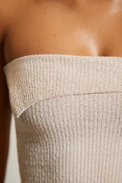 Oh Polly Women'S Clothing Sale - $65 And Under | Women'S Clothing Sale - $40 And Under^Overlap Bandeau Crop Top in Beige
