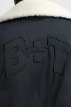 Oh Polly Coats^Oversized Bomber Jacket in Black